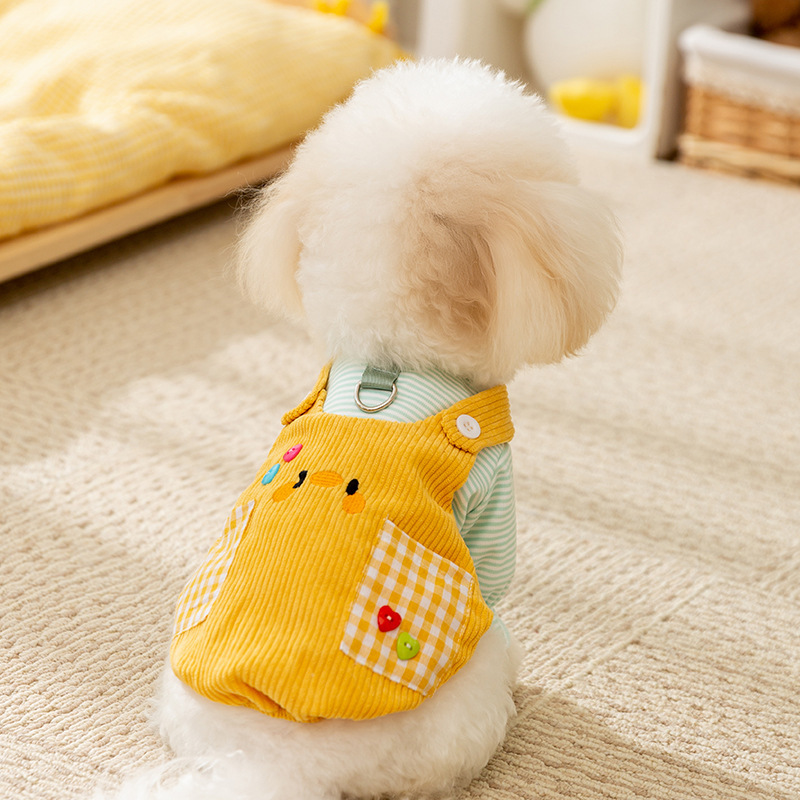 Pet Dog Two-Legged Simple Checkered Suit - Image 6