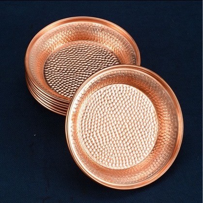 Hand-Hammered Patterned Flat Plate