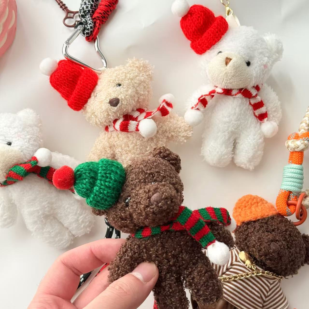 Fashion Bear Plush Pendant Keychain - Image 3