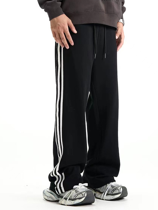 Retro Classic Striped Sports Trousers For Men - Image 2