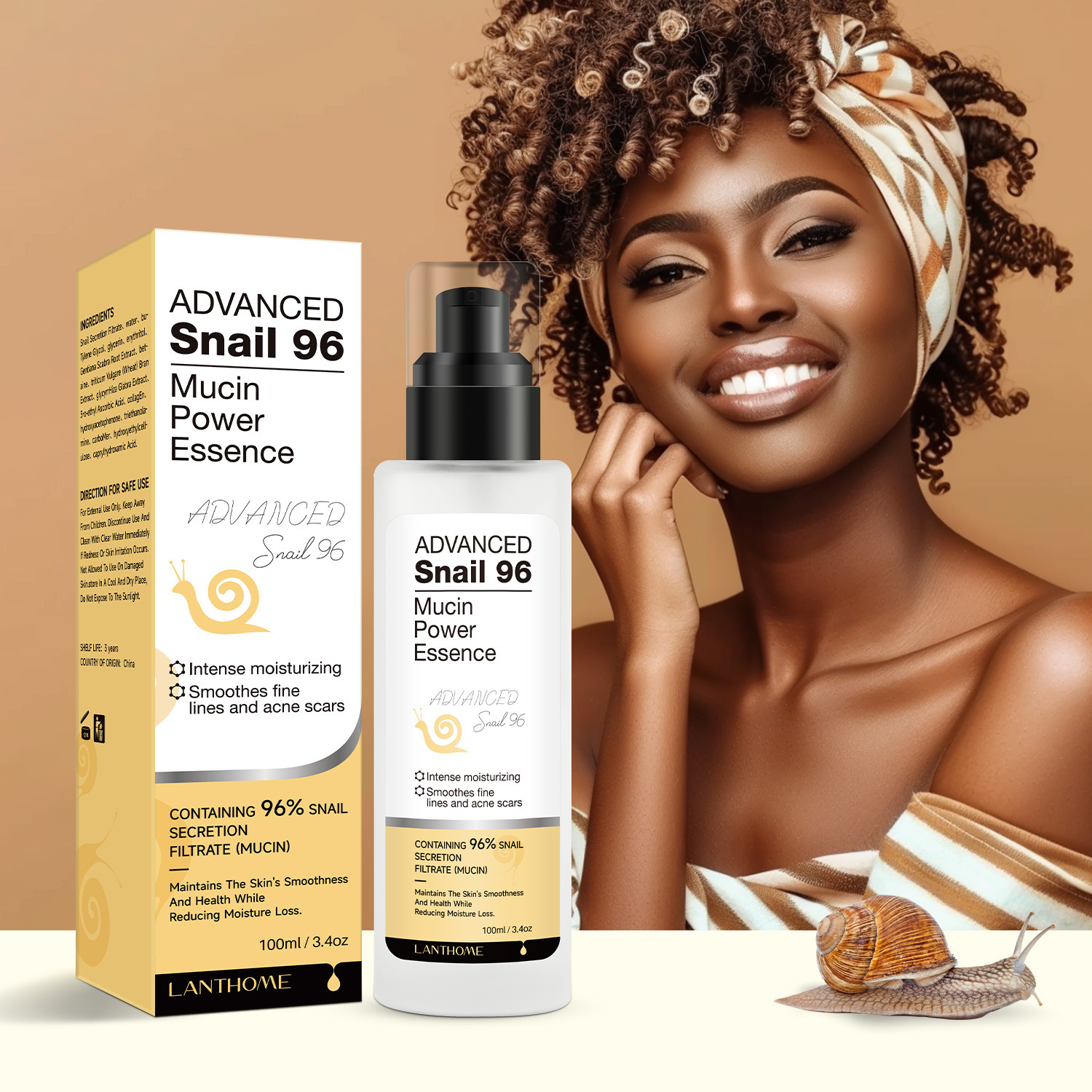 Snail Moisturizing Facial Serum Care
