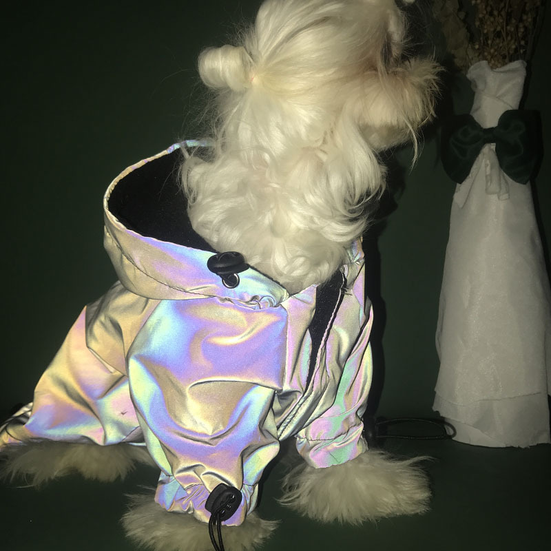 Fashion Pet Windbreaker Reflective Hoodie