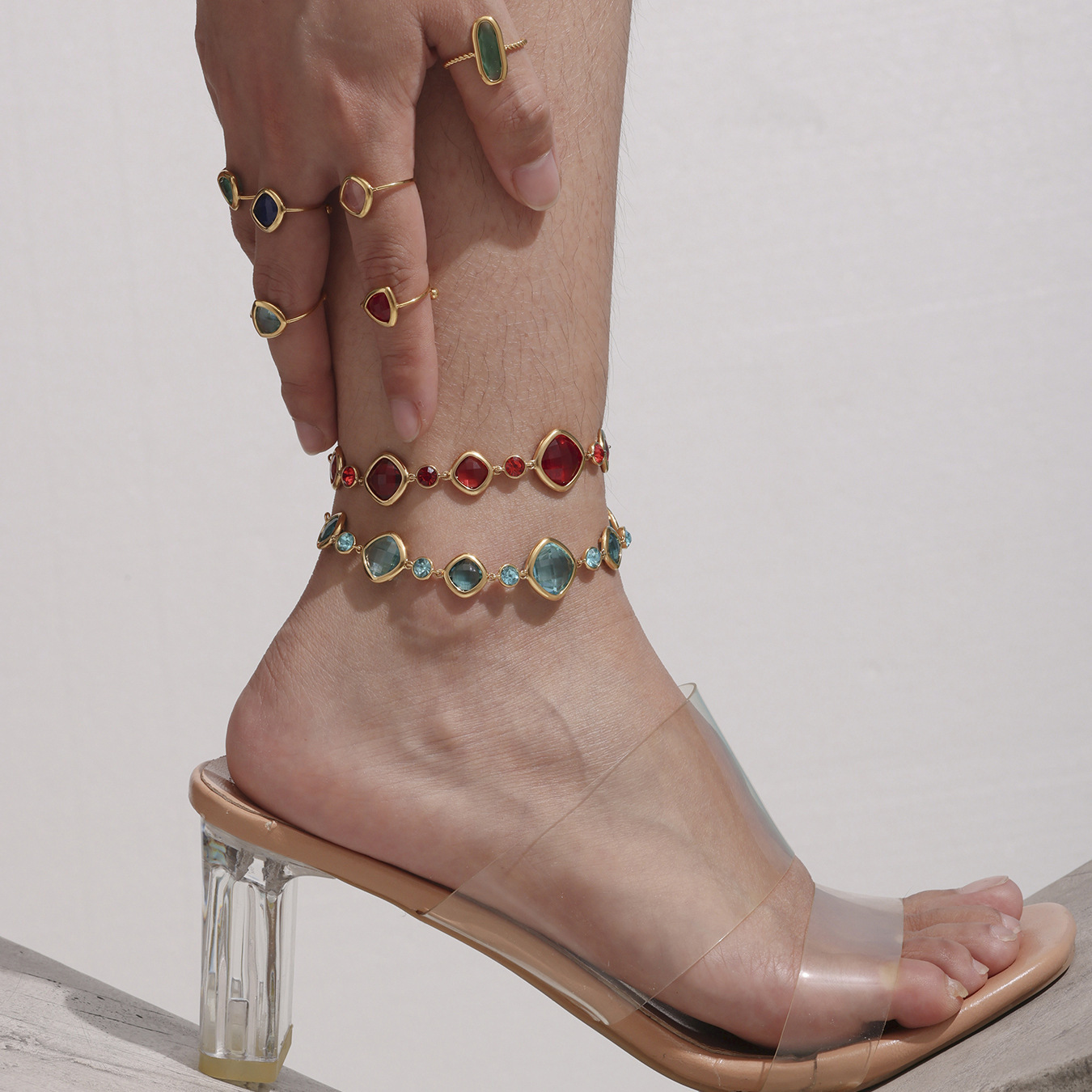 Light-Luxury 18k Gold-Plated Summer Beach Anklet - Image 9