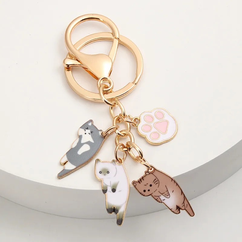 Cartoon Cute Cat Paw Keychain