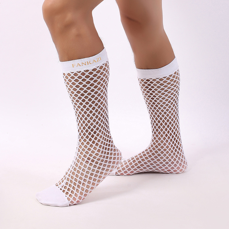 Fishnet Hollow Mesh Men's Socks
