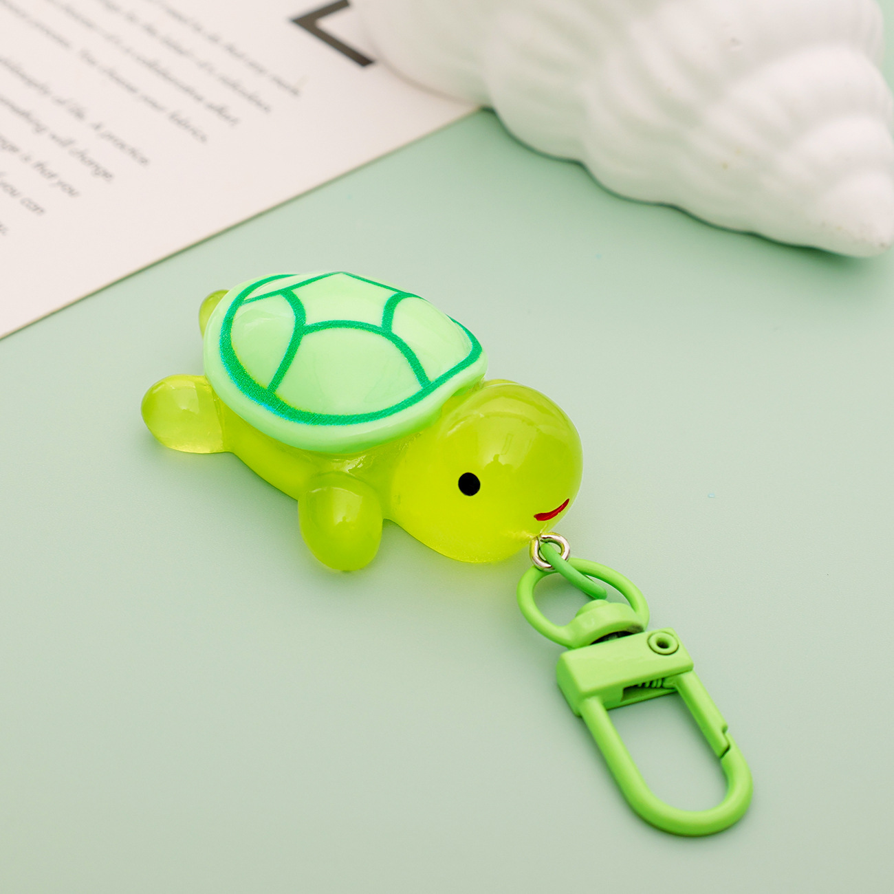 Cute Luminous Little Turtle Keychain - Image 2