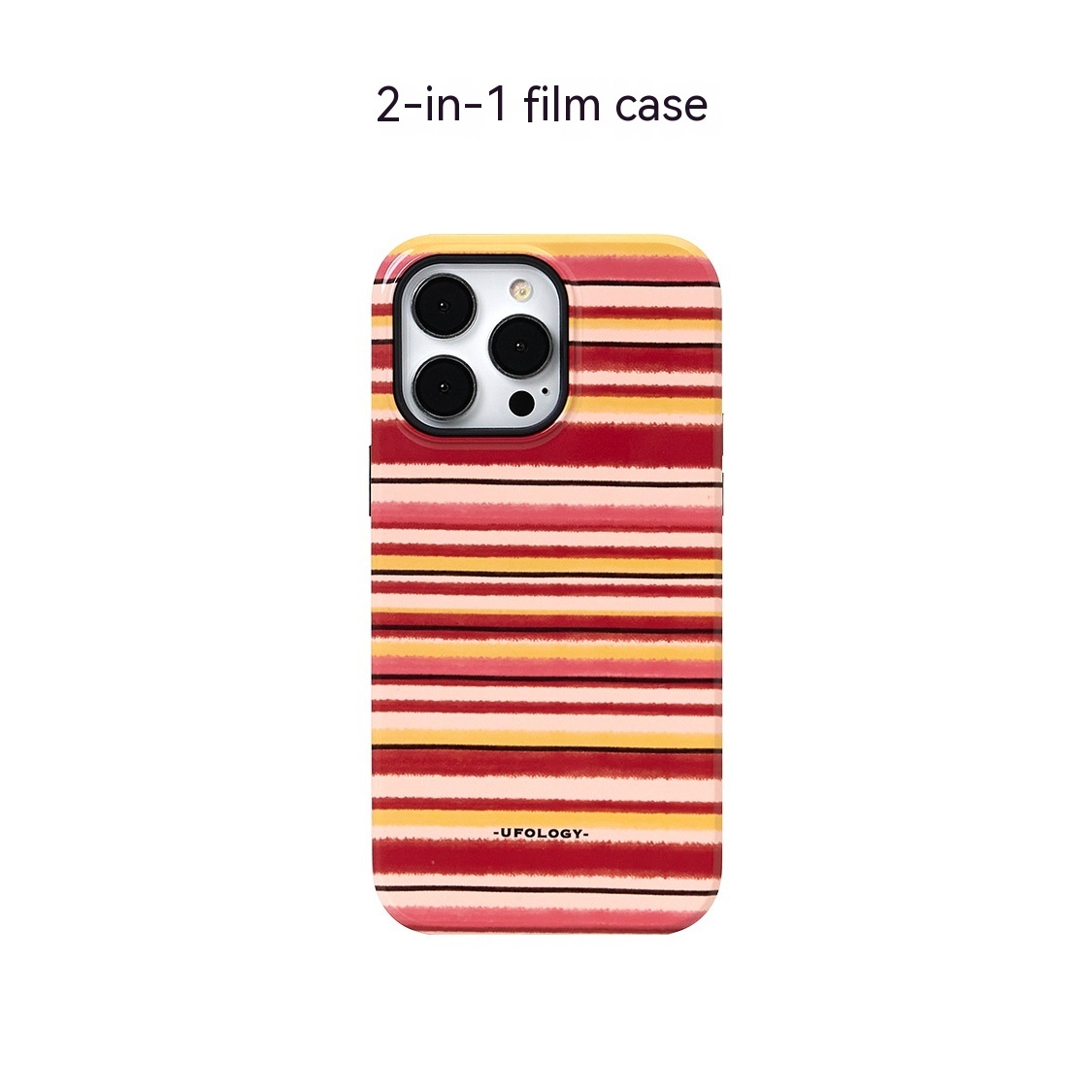 Red Striped Magnetic Phone Case Holder - Image 2