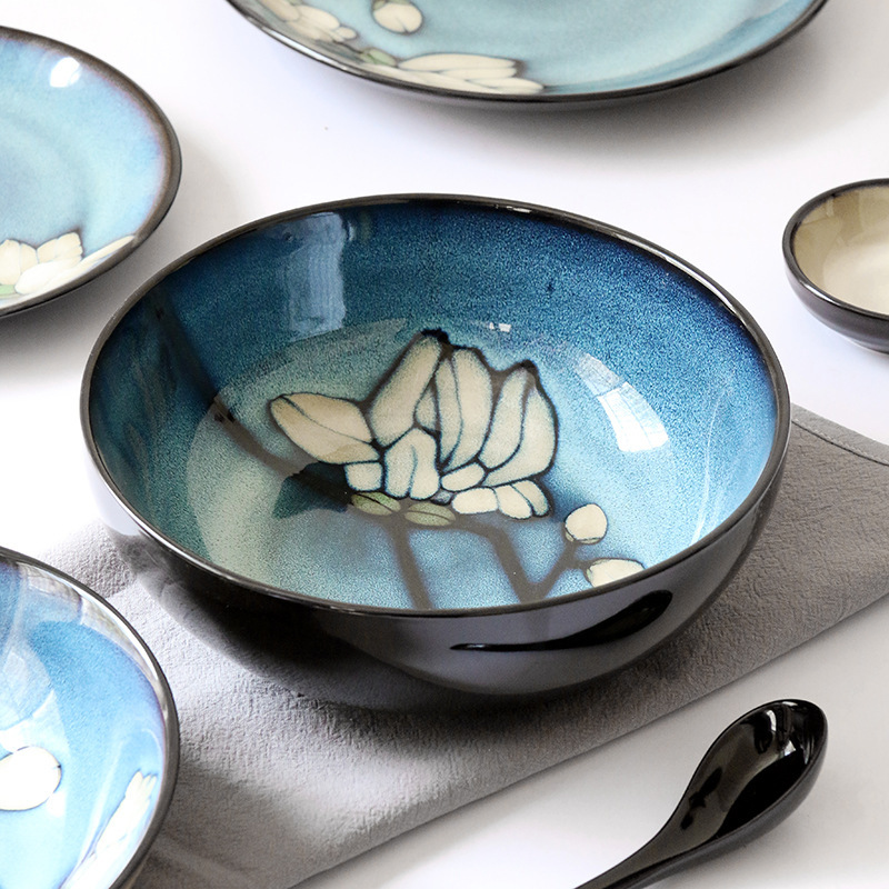 Creative Underglaze Color Hand-painted Bowls And Plate - Image 4