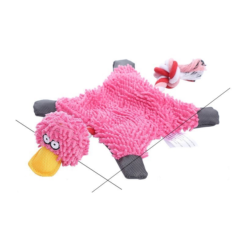 Pet Donkey Shape Corduroy Chew Toy for Dogs - Image 3