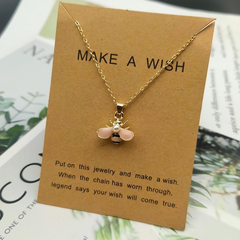 Cute Fashion Yellow Bee Necklace - Image 3