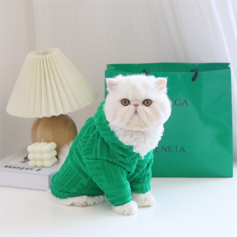 Dog V Green Terry Christmas Cloth