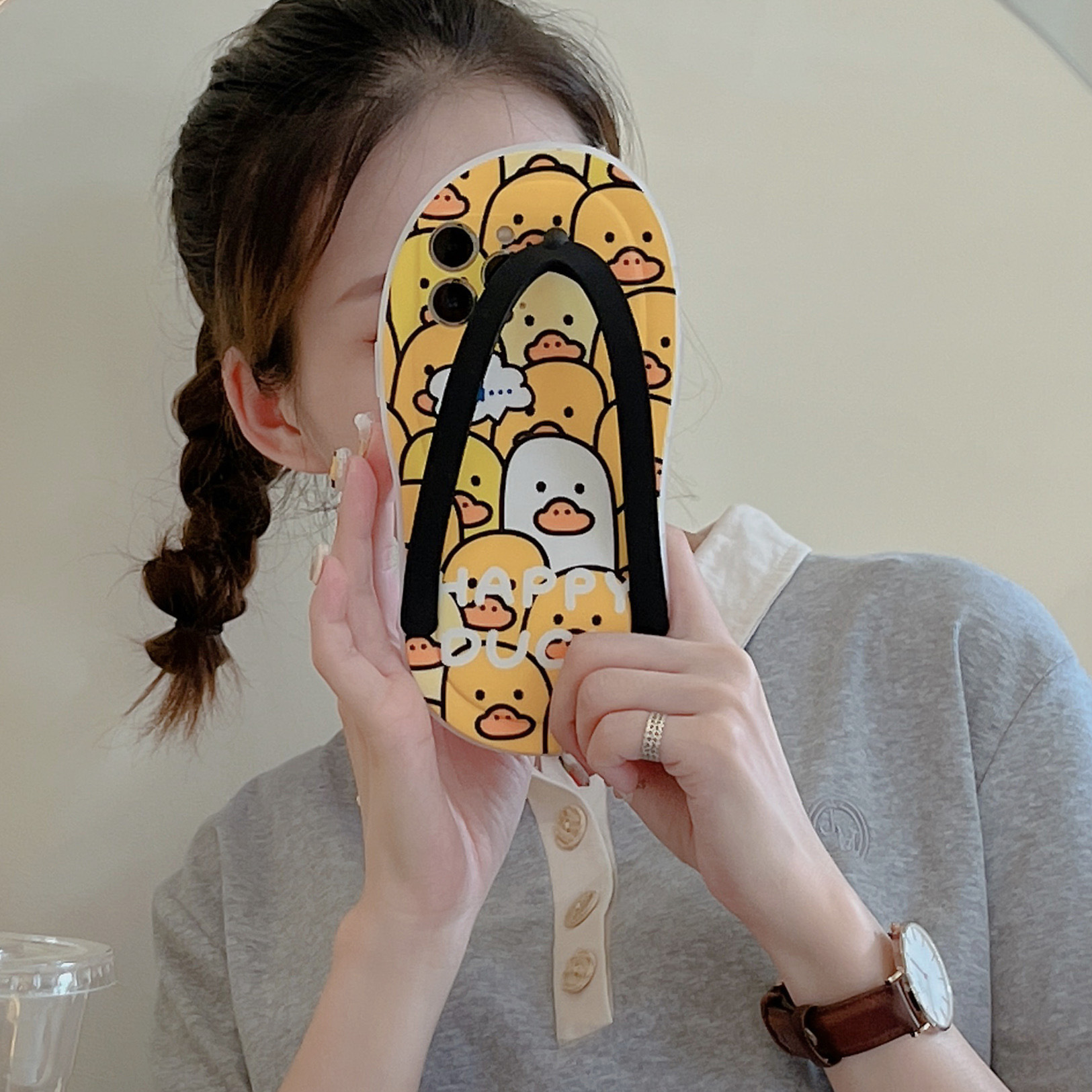 Little Yellow Duck Slipper Phone Case