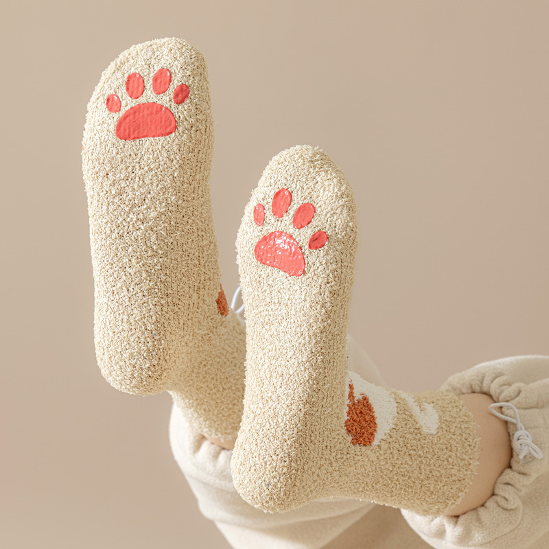 Women Fashion Personality Coral Fleece Socks - Image 4