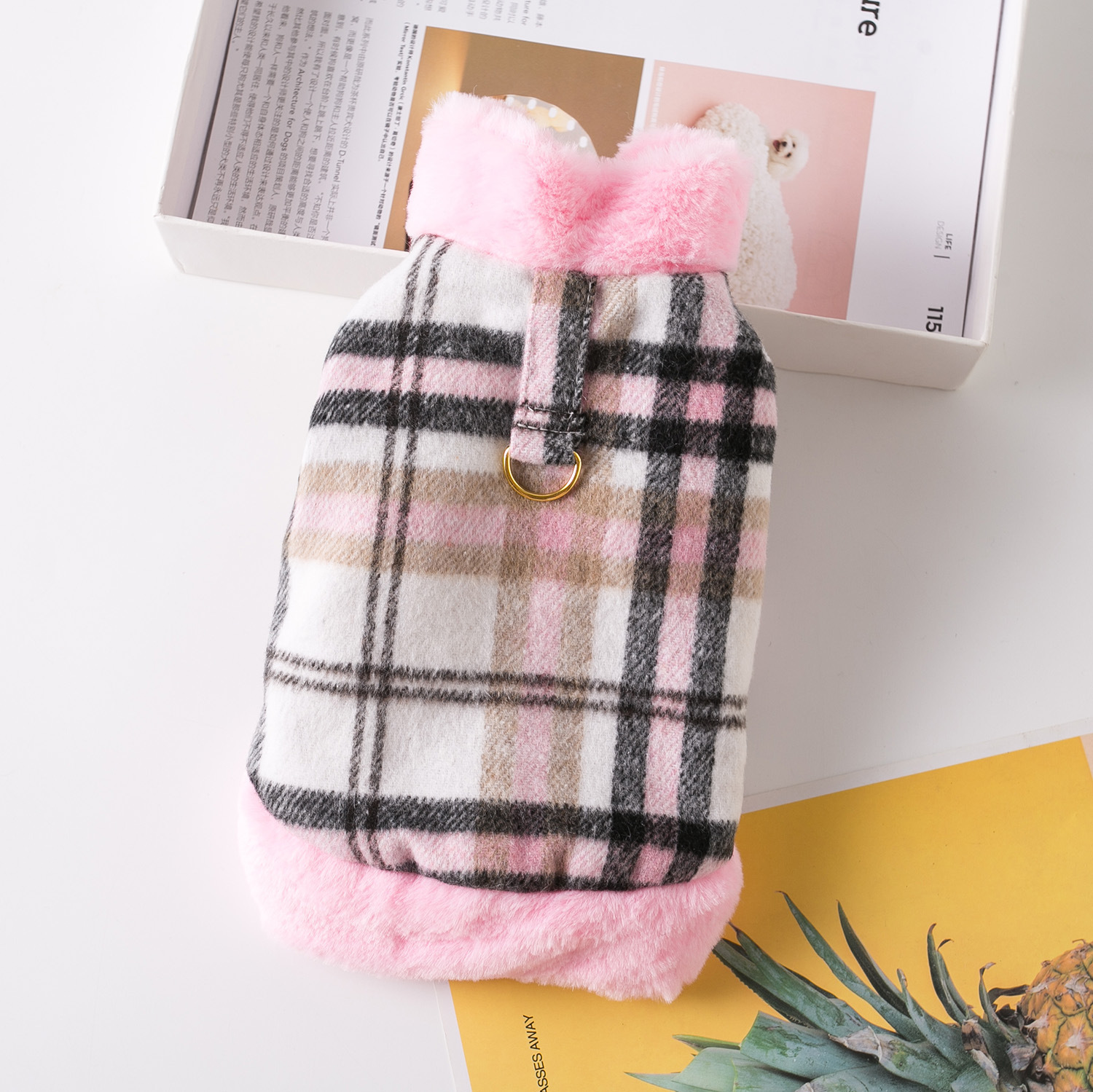 Pet Thickening Checkered Dog Suit - Image 2