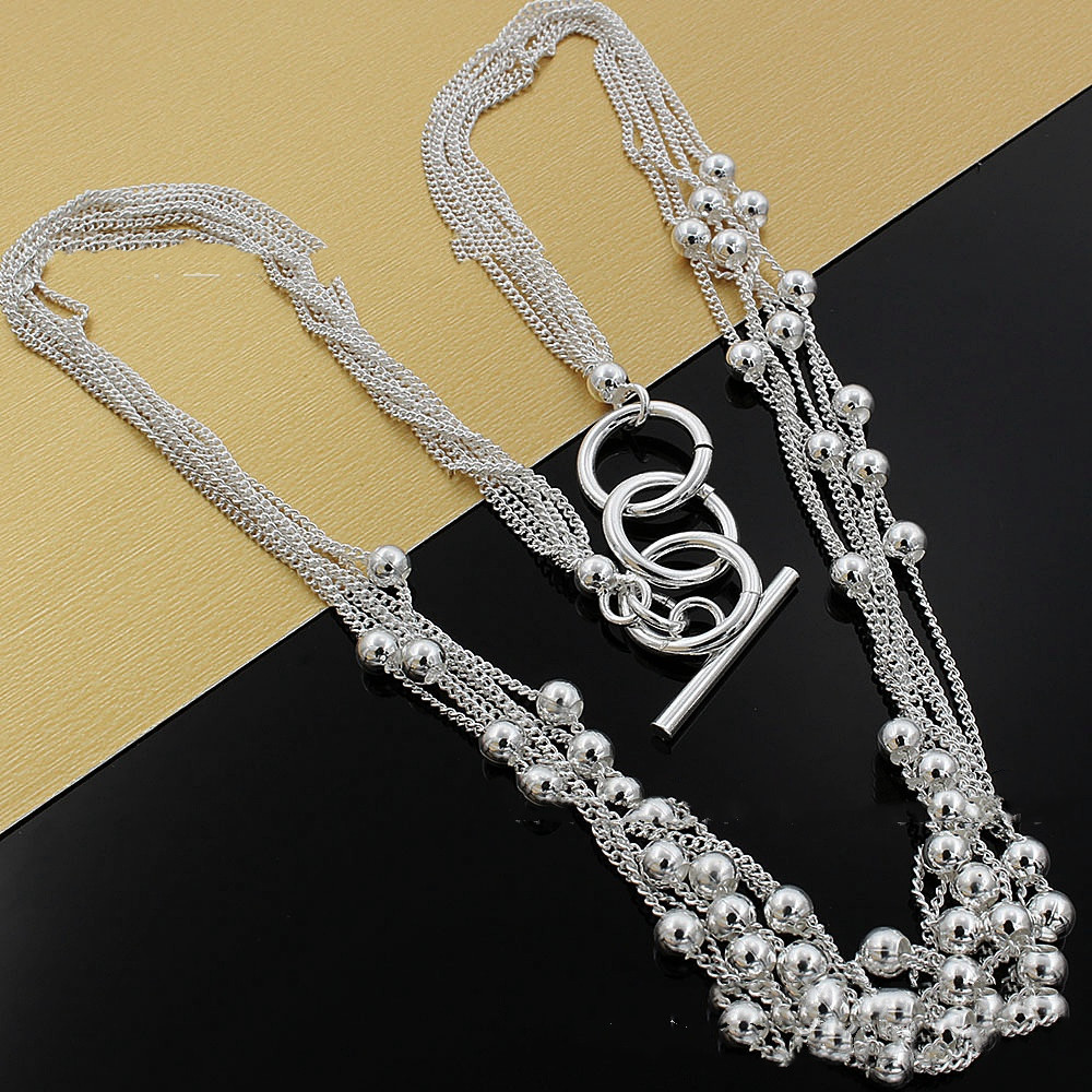 Electroplating Silver Bead Necklace - Image 5