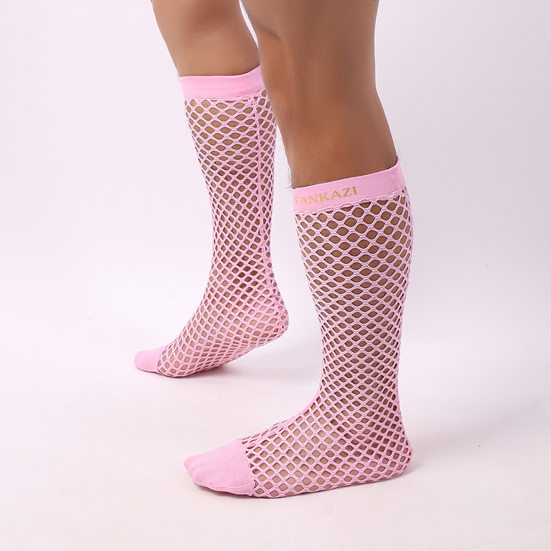 Fishnet Hollow Mesh Men's Socks - Image 8