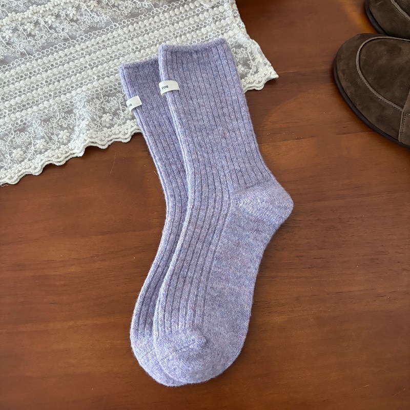 Japanese-style Warm Wool Socks For Girls - Image 9