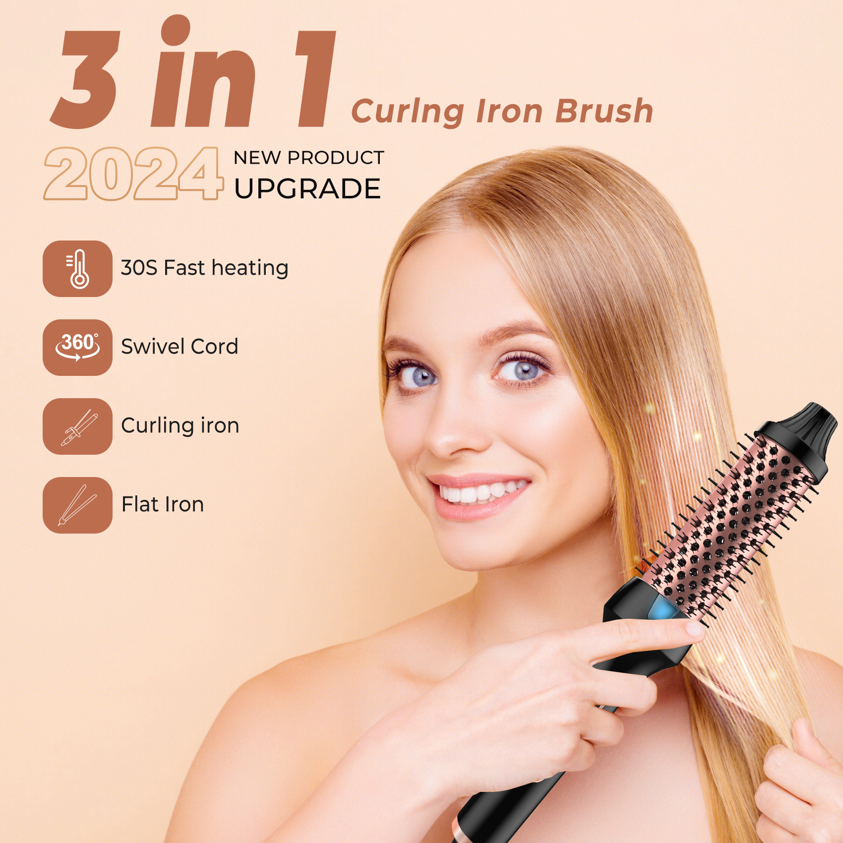 Double PTC Heater Roller Comb