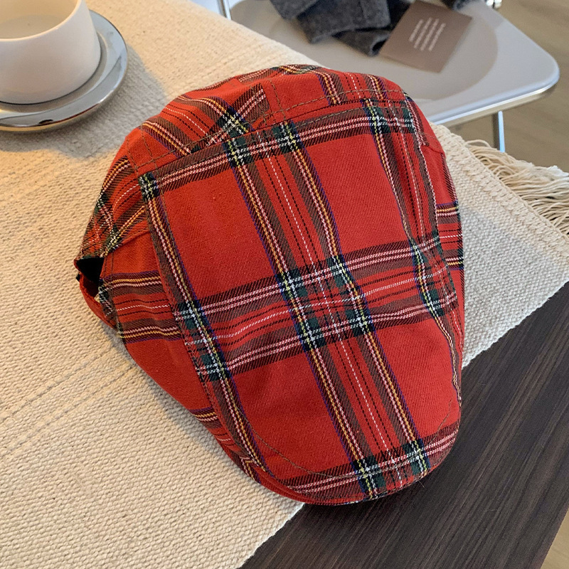 Dopamine Retro Plaid Women's Hats - Image 10