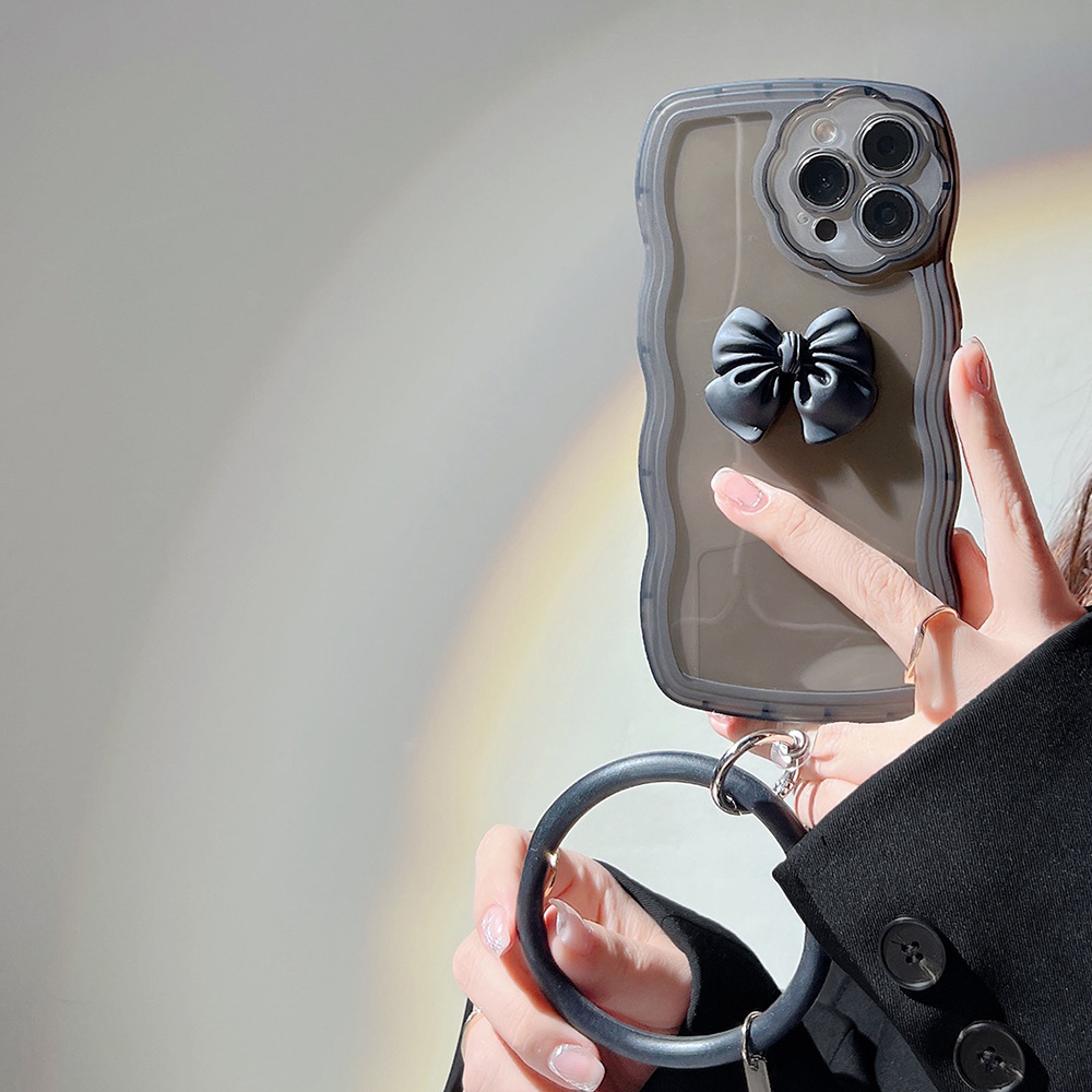 Women's Silicone Wave Bow Phone Case - Image 2