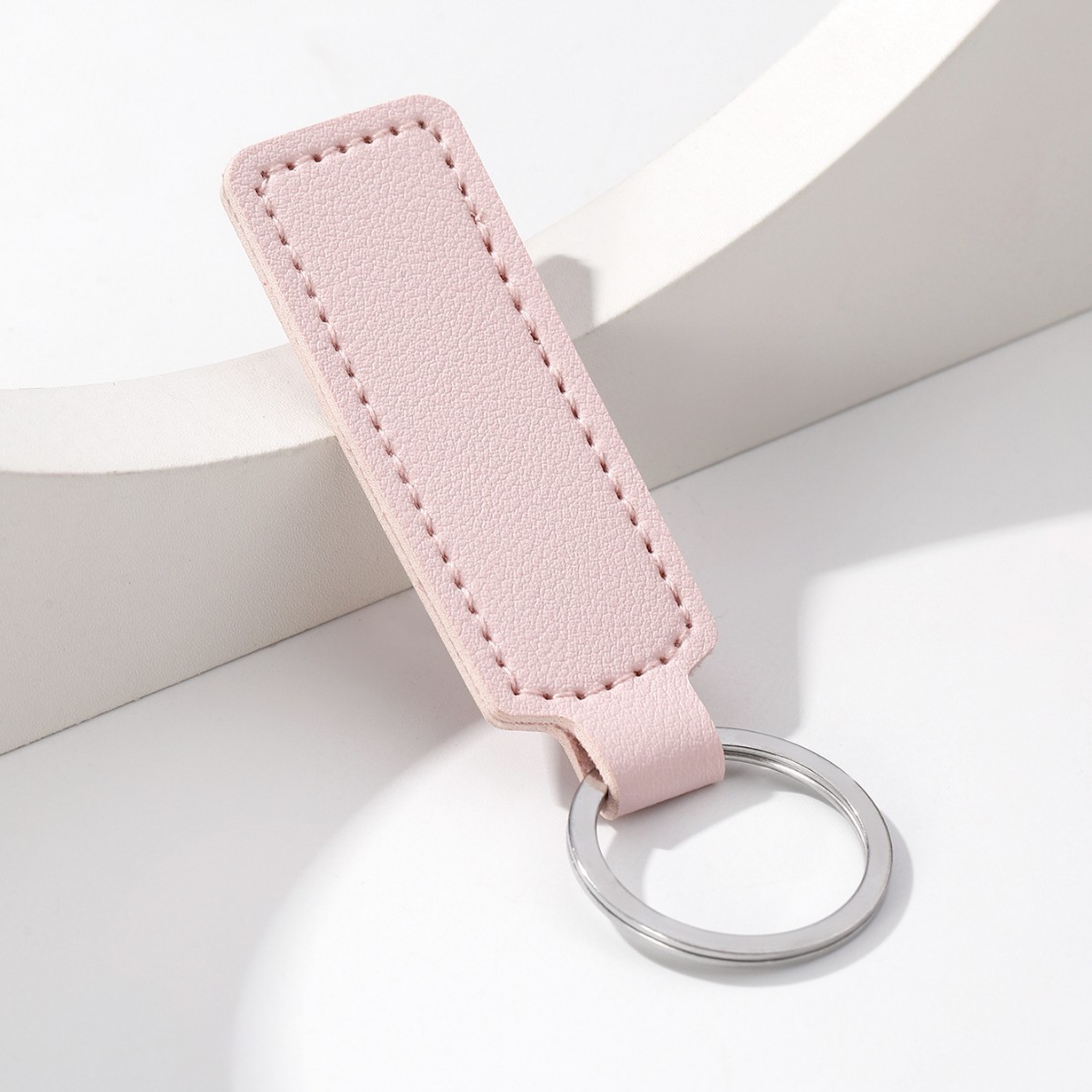 Simple Leather Car Keychain - Image 4
