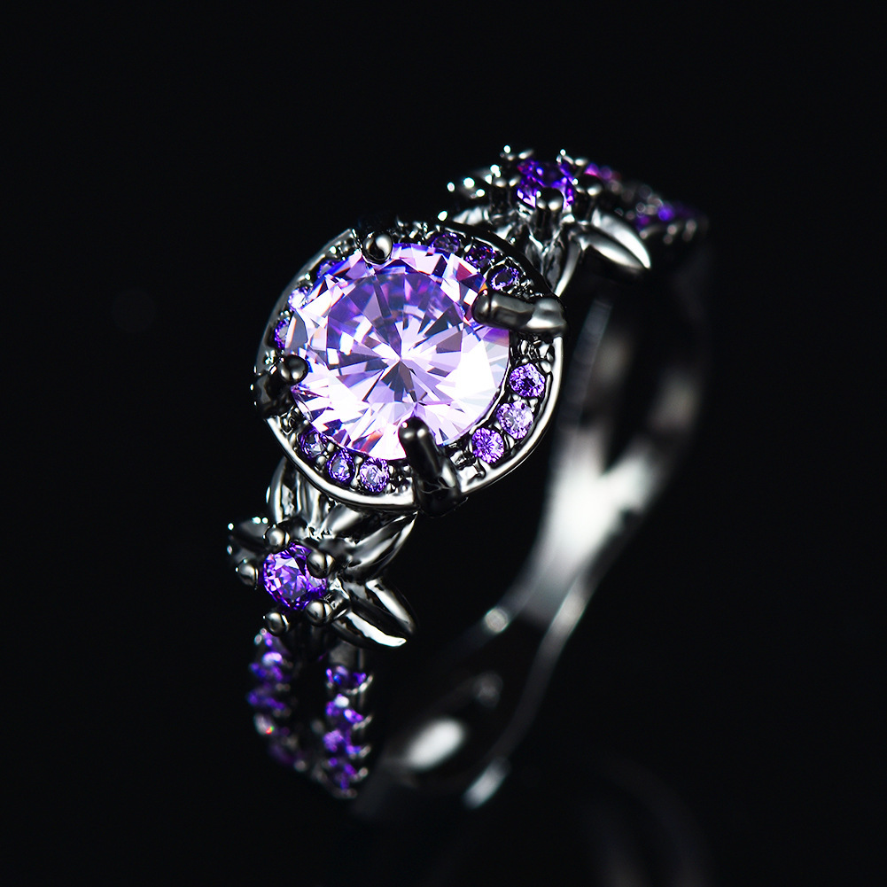 Black Gold Opal Diamond Men Ring - Image 8