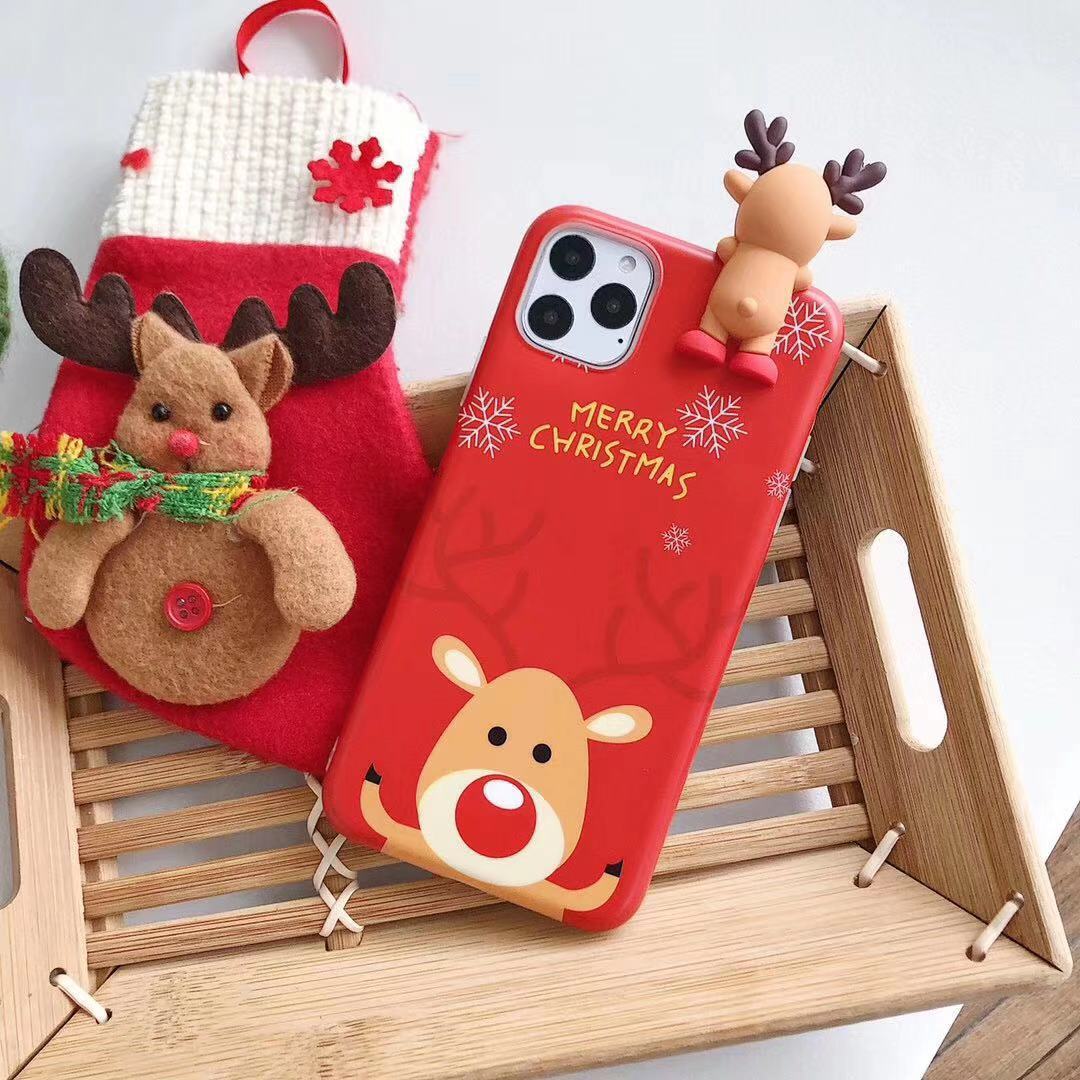 Snowman Elk's Christmas Mobile Phone Case - Image 5