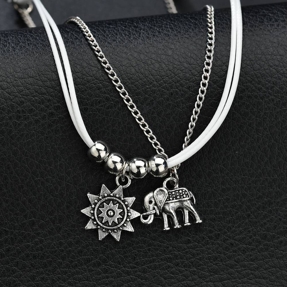 Women's Boho Double Layer Anklet - Image 5