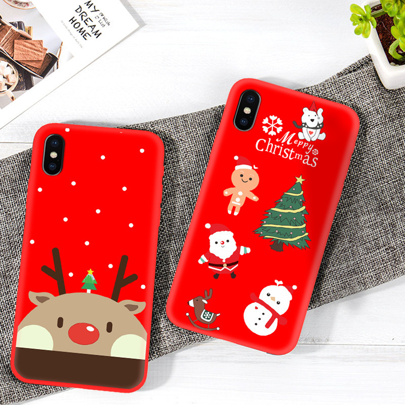 Silicone Snowflake Christmas Phone Case