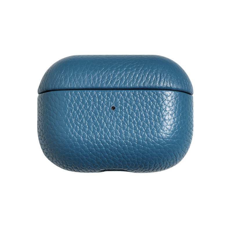 Portable Leather Litchi Pattern Earbuds Case - Image 7
