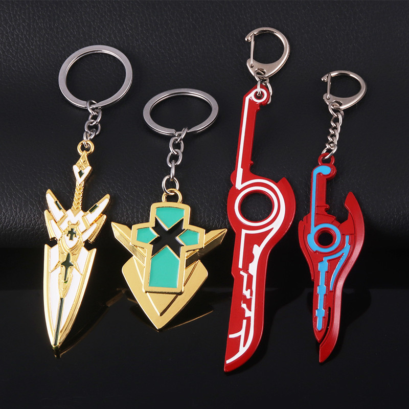 Cartoon Alloy Weapon Pendant Keychain