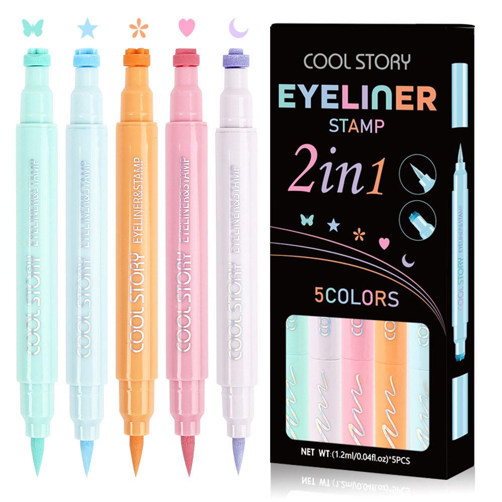 Quick-Drying Double-Headed Seal Color Eyeliner - Image 5