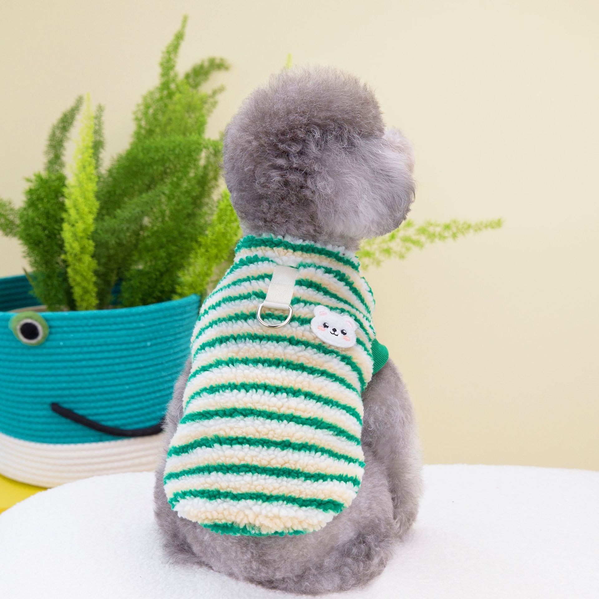 Thickened Striped Bear Pet Top - Image 6