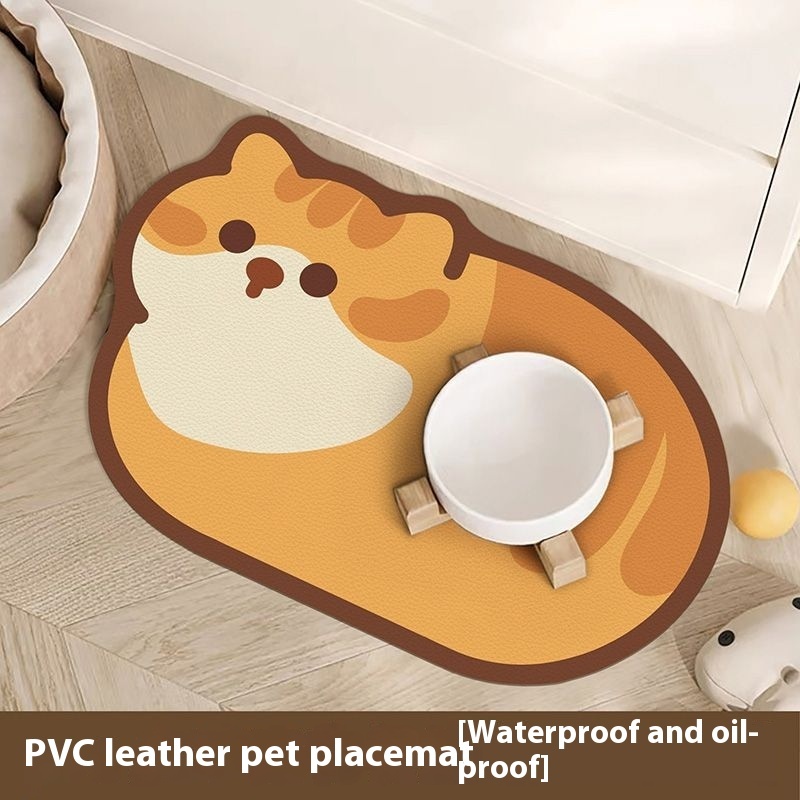 Pet Leather Wear-Resistant Disposable Placemat