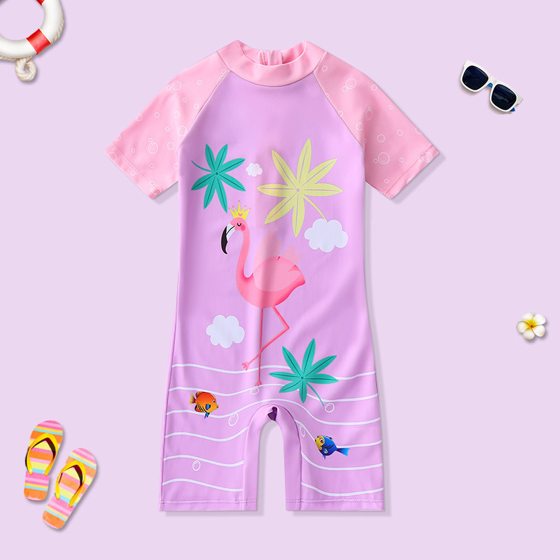 Children Sun Protection One Piece Swimsuit - Image 3