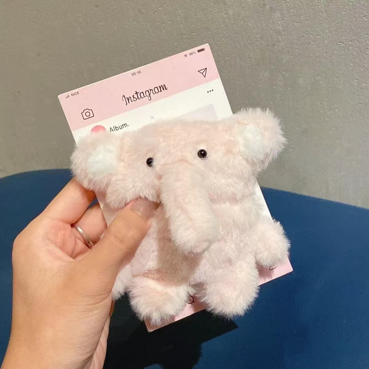 Plush Baby Elephant Bluetooth Earbuds Case