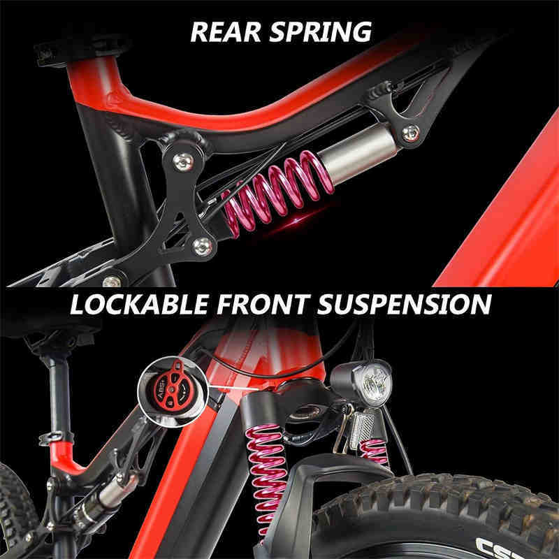 Red 500W Electric Ebike - Image 8