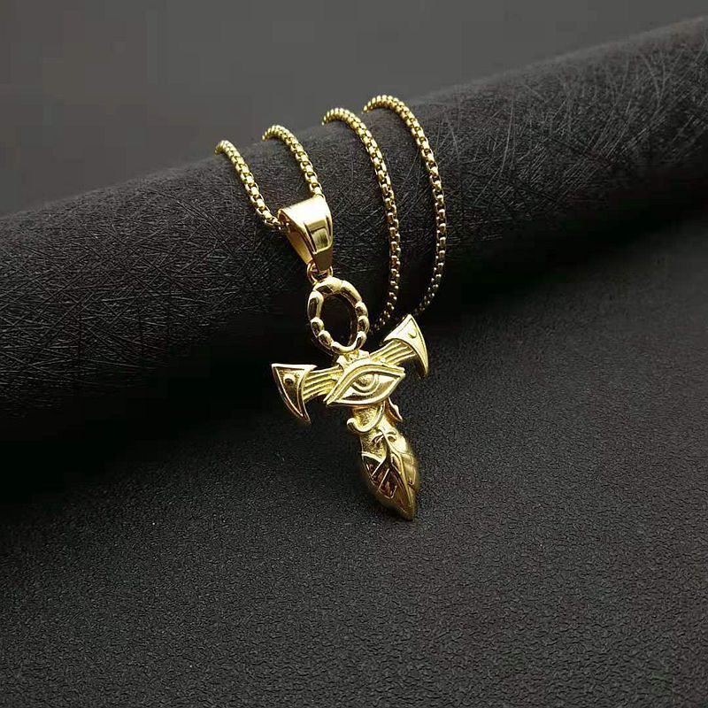 Stainless Steel Cross Pendant Necklace