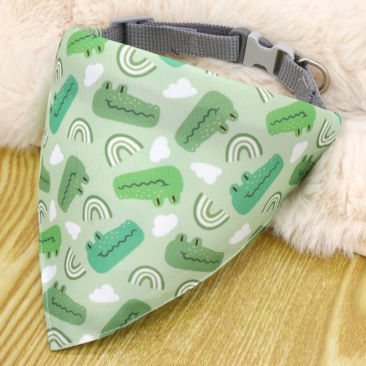 Cartoon Cat Dog Triangular Pet's Saliva Towel