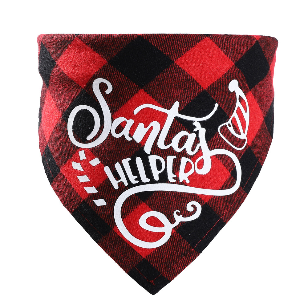 DIY Dog Triangle Christmas Pet Saliva Towel - Image 3