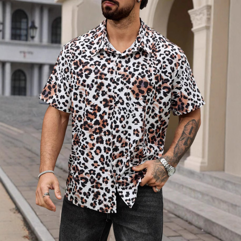 Elastic Leopard Print Shirt - Image 7