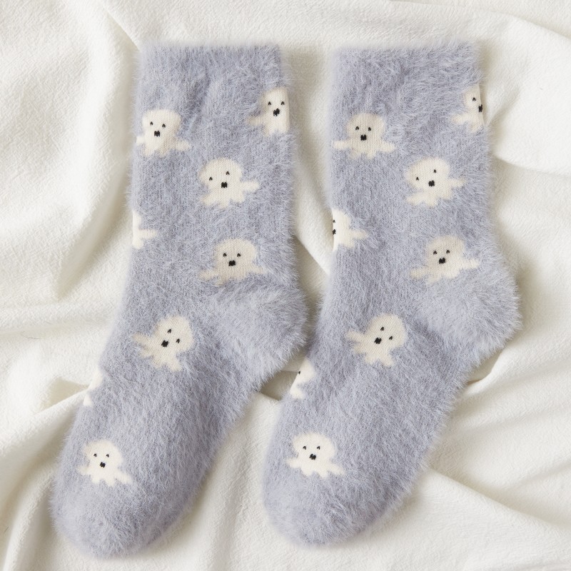 Women Plush Home Sleeping Socks - Image 5