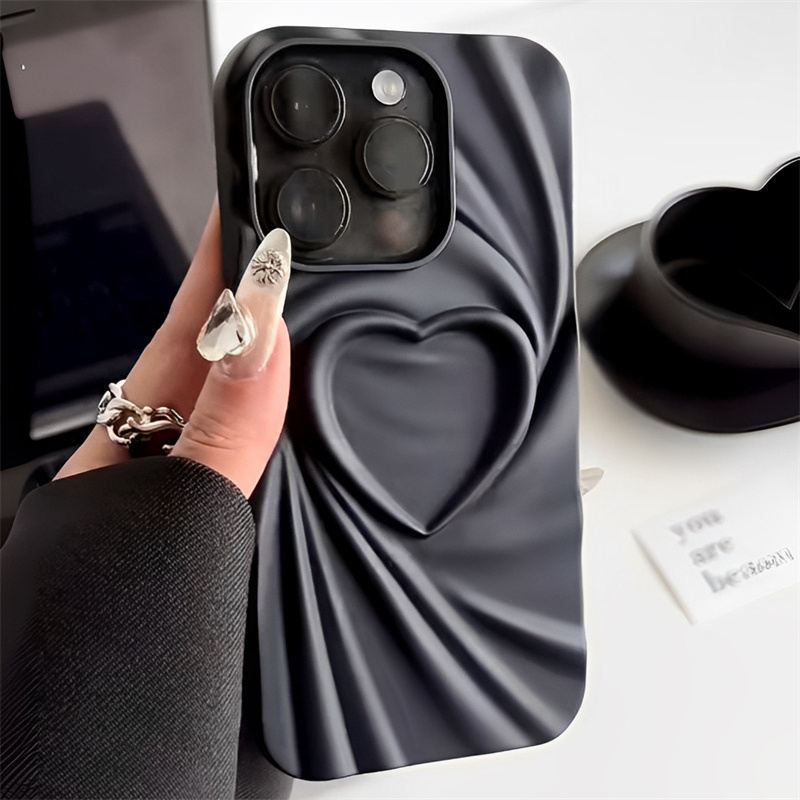 Ruffled Simple Love Phone Case - Image 2