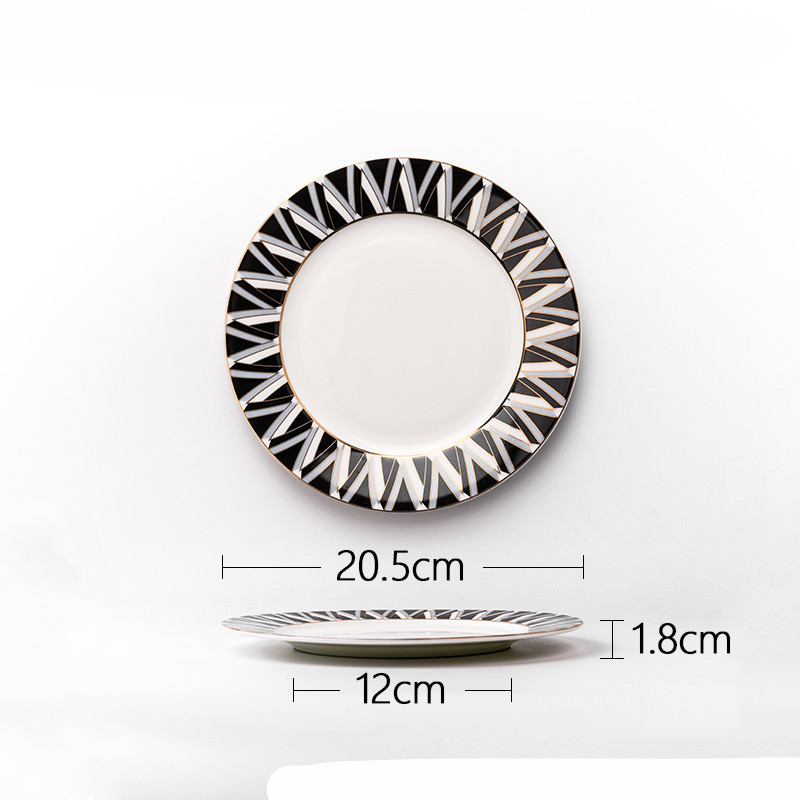 Household Bone China Nordic Light Plates - Image 4