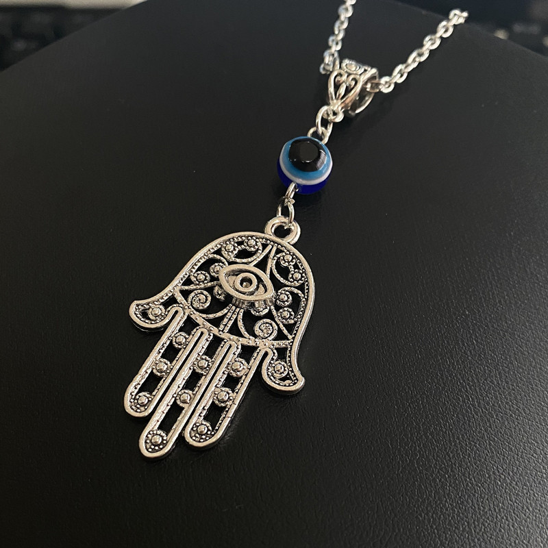 Devil's Eye Palm Tree Of Life Keychain - Image 2