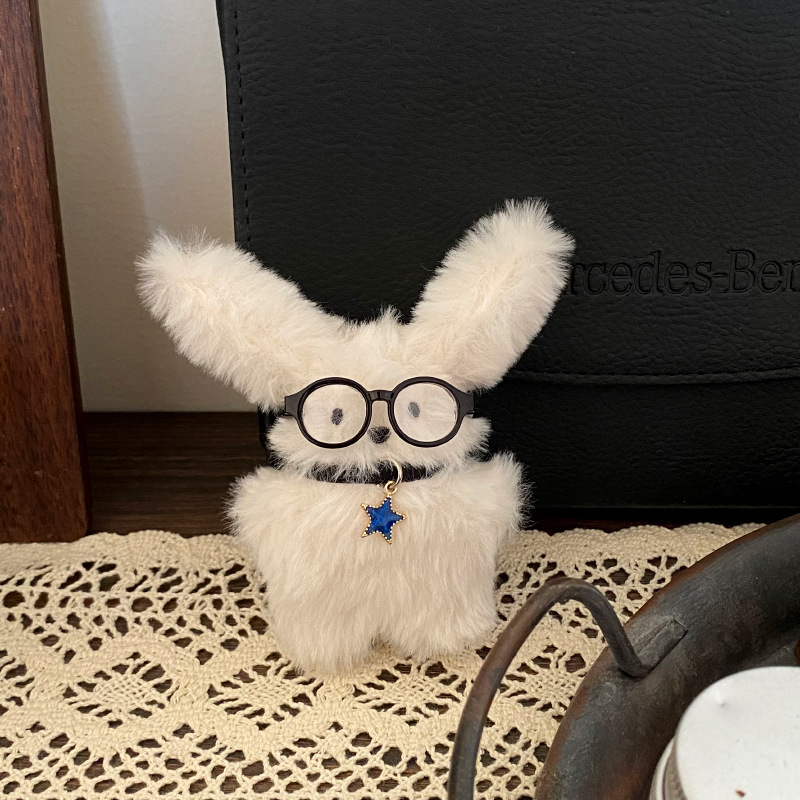 Fashion Pilot Long-Haired Rabbit Keychain - Image 3