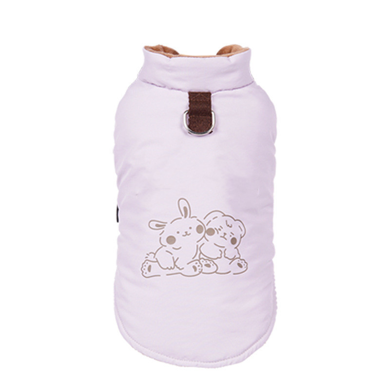 Cute Printed Pet Dog Warm Jacket - Image 5