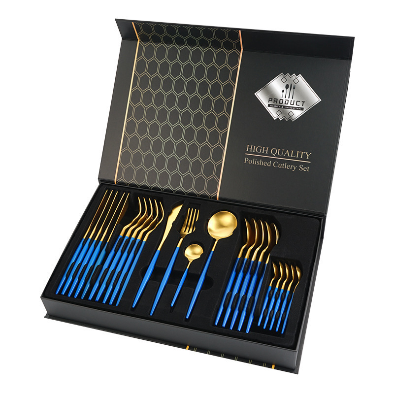 24-Piece Stainless Steel Portuguese Western Cutlery Set - Image 5