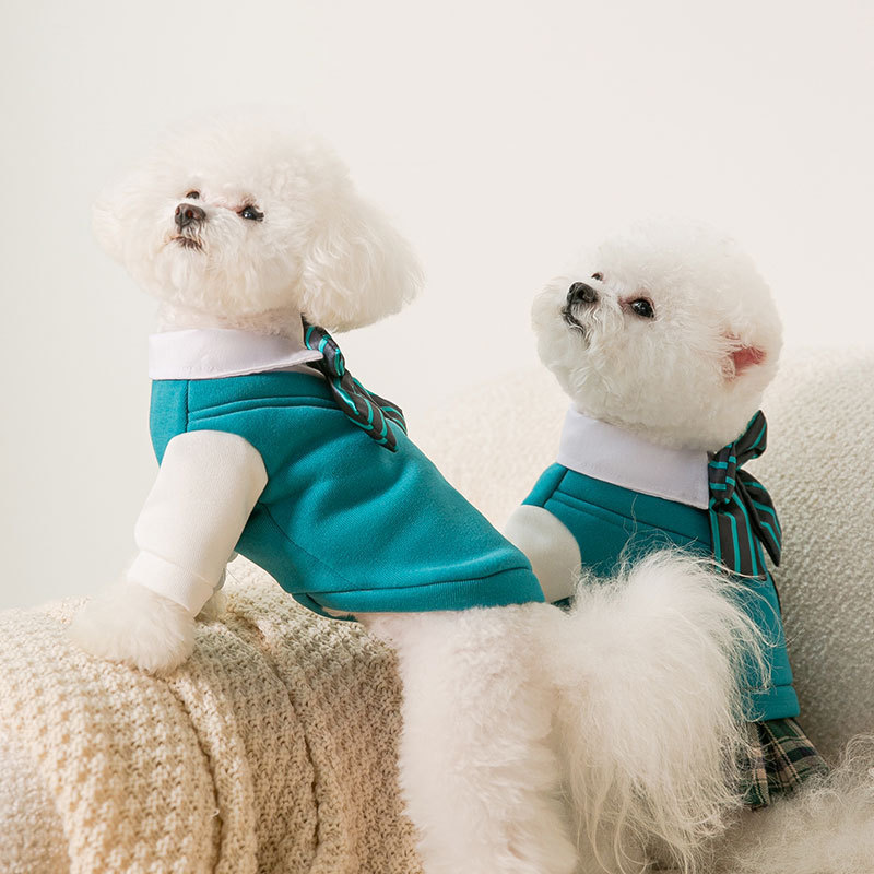 Pet Dog College Style Uniform Bow Tie Set - Image 3