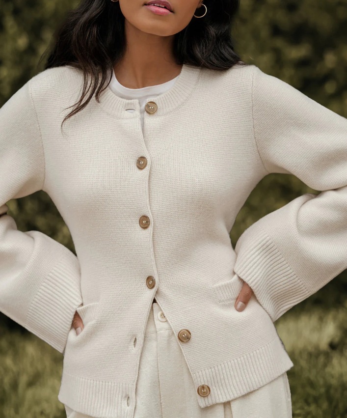 Lazy Yong Style Button Cardigan Sweater - Image 7